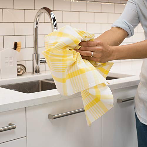 Now Designs Jumbo Pure Kitchen Towel Set Of 3, Lemon Yellow #TOP3