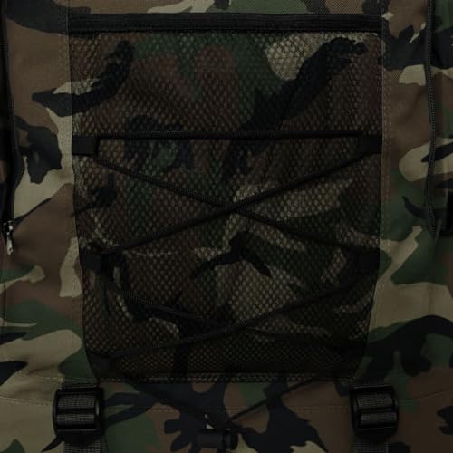 vidaXL Zaino Stile Militare XXL Campeggio Viaggio 100 L Idrorepellente Mimetico - 7