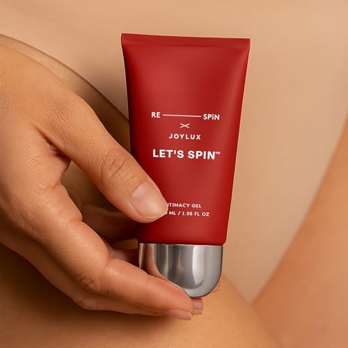 Image of Joylux Mini LET'S SPIN Water-Based Gel | Soothing and Moisturizing | Halle Berry and Respin | Silky-Smooth | pH-Balanced, Clean, Fragrance-Free with Hyaluronic Acid and Aloe Vera (1.35 fl oz)