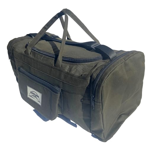 Mala De Viagem Lona De Caminhão Grande Encerada Resistente 56L (Verde Escuro)