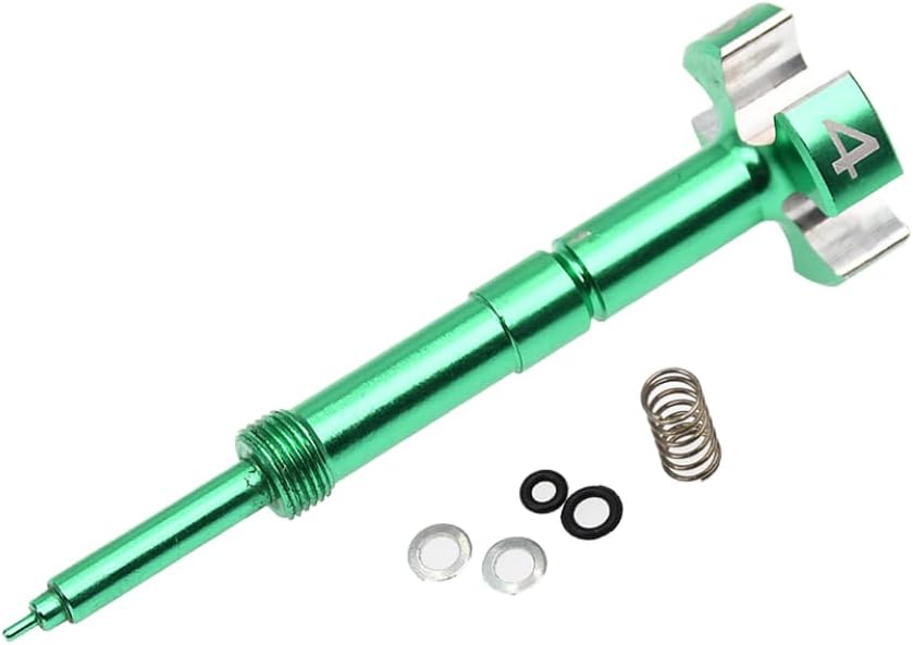 Universal Motorcycle ATV Carburetor FCR Air Fuel Mixture Adjustment Screw Aluminum Compatible with Various Models(Green)