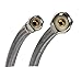 Fluidmaster B1F20 Faucet Connector, Braided Stainless Steel - 3/8 Female Compression Thread x 1/2 F.I.P. Thread, 20-Inch Length