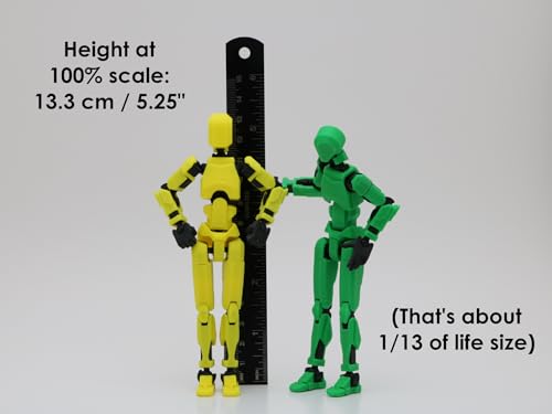Image of ONNGEO 2 PC Titan Dummy 13 Action Figure Robot Polyarticular Movable Titan 13 Action,3D Printed Action Figure Toys for Desktop Decor&Game Lovers