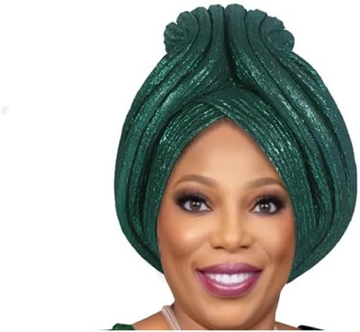 Dvbfufv African Headwrap Women Auto Hat Turban Cap Muslim Hijab Bonnet Nigeria Wedding Party Headwear