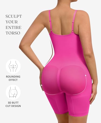 Image of FeelinGirl Shapewear Tummy Control Seamless Bodysuit Hip Enhancer Body Shaper for Women