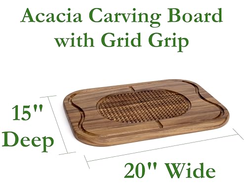 Tabla de corte para carne Lipper International de madera de acacia miniatura 2