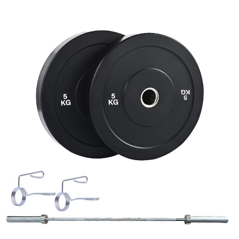 Bumper Weight Plates Pair 5kg 4ft Barbell