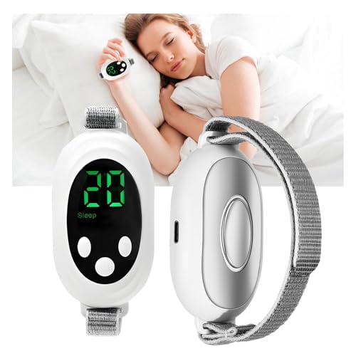La Mejor Recopilación de Estomaquil los preferidos por los clientes. 38 Dispositivo PortáTil de Mano para Dormir, Dispositivo contra la ansiedad,Dispositivo de Ayuda Natural para Dormir, Mejora del sueño, Alivio del Estrés (Blanco)