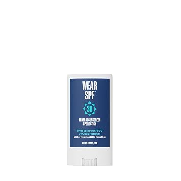 Mineral Sunscreen Sport Stick Water-Resistant, Easy-Swipe SPF 30, 0.63 oz