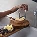 Oak Friends Cheese Curler -Girolle Stainless Steel - Best for Cheese Wheel or Chocolate - Multifunctional Rust-Proof Shredder - Manual Handheld Cheese Slicer