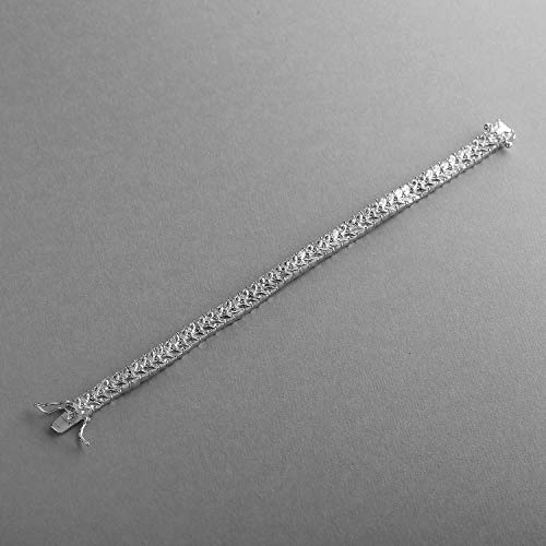 Mariell Silver Platinum Cubic Zirconia Tennis Bracelet For Women - Bridal, Wedding Or Everyday Jewelry #TOP5