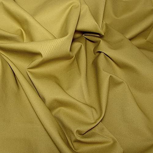 Organic Cotton Twill Fabric - Honey - by The Yard