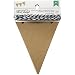American Crafts 366648 Banners 3.5 X 4.5 Pennant Kraft 24PC, Multicolor