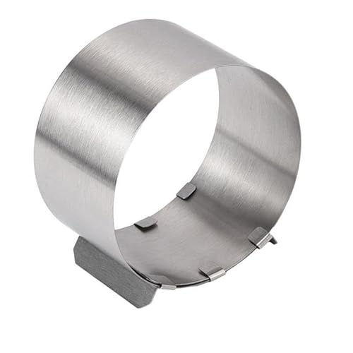 Tortiera Cerniera,Tortiera Apribile Stampo for anelli telescopici for mousse da 6-10 cm, in acciaio inossidabile, antiruggine, regolabile, con scala, anelli for torte rialzati for la cottura al forno