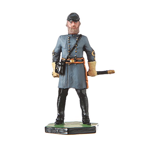 danila-souvenirs Tin Soldier USA Civil war Confederates General Stonewall Jackson Hand Painted Metal Sculpture Miniature Figurine 54mm #5.54