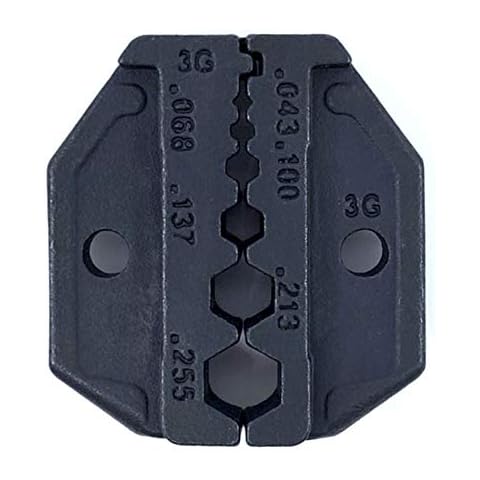 GIZWIZ Interchangeable Crimp Tool Die Sets G-D3G for RF Coaxial Cables RG58 RG59 RG62 RG174 Fiber Optic Cover