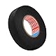 LIBAIDZ 1 Stück Textilklebeband 19 mm*15 m,Gewebeband Schwarz,Kabel Isolierband,Baumwolle Klebeband für Kabelbäume Elektrisches Klebeband