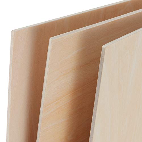 Zeonhak 20 Pack 10 X 10 X 0.12 Inches Square Unfinished Wood Pieces, Thin Plywood Wood Sheets With Sharp Corners, Unfinished Blank Wood Slices For Cricut Maker #TOP2