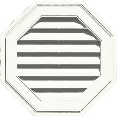 BUILDERS EDGE 1.20E+11 22 Octagon Gable Vent, White