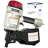 KEENTECH Pneumatic Siding Nail Gun for 1-3/4' to 2-3/4' 15-Degree Nails, Coil Siding Nailer with Bump Firing for Fast Nailing Speed, Coil Nail Gun for Pallet, Siding, Crating, Decking, Framing, CN70