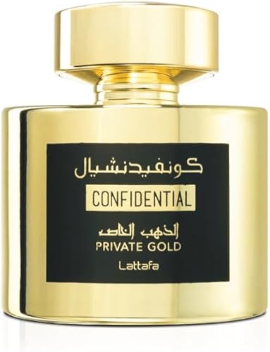 Asdaaf Confidential Private Gold bottle