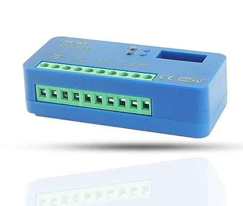 Receptor WiFi universal Schartec RX-Wifi para accionamiento de puertas. Controla las puertas eléctricas de garaje cómodamente mediante la aplicación inteligente de Schartec - Compatible con
