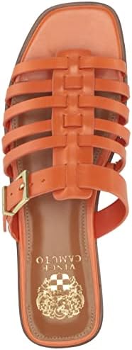 Vince Camuto Women's Lemenda Flat Sandal, Apricot, 9 | Image 4