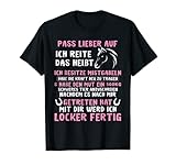 Lustiger Pferde Spruch für Reiterinnen T-Shirt