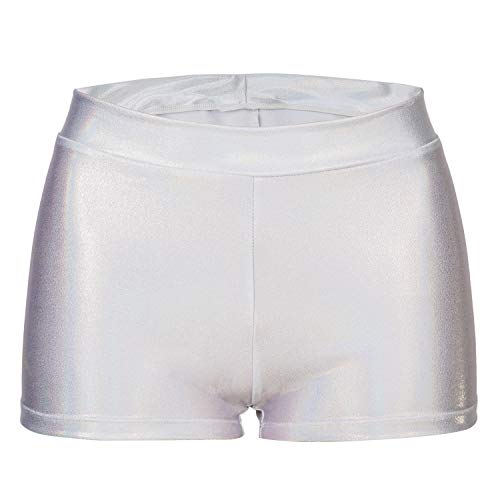 Girls Dance Short Gymnastics Athletic Shorts Sparkle Glitter Tumbling Bottoms