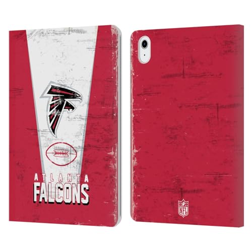 Housse iPad Air 11 2025 Atlanta Falcons avec support vidéo intégré et fentes pour cartes