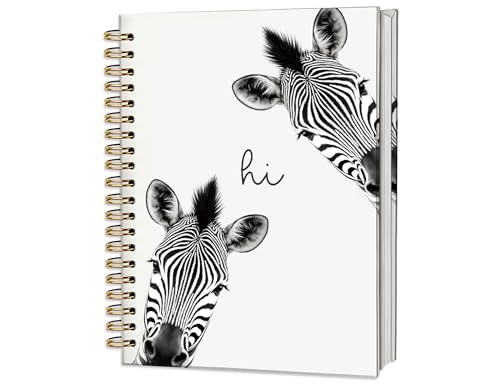 Carnet de notes zébré haut de gamme : couverture rigide et spirale renforcée