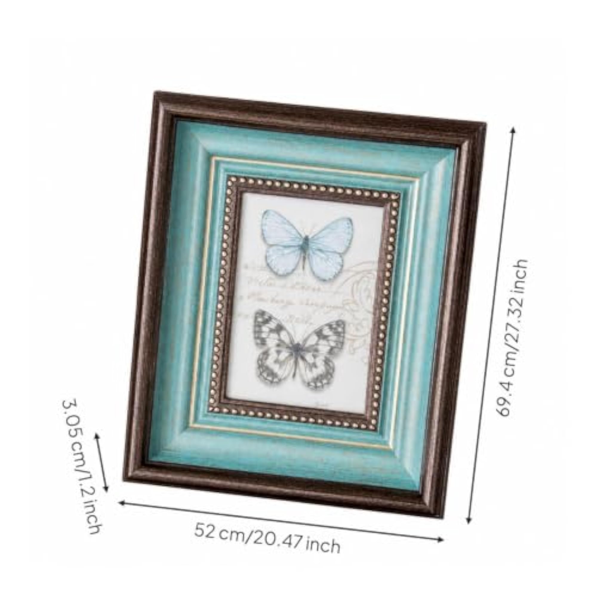 Resin Picture Frame with Beaded Inner Border