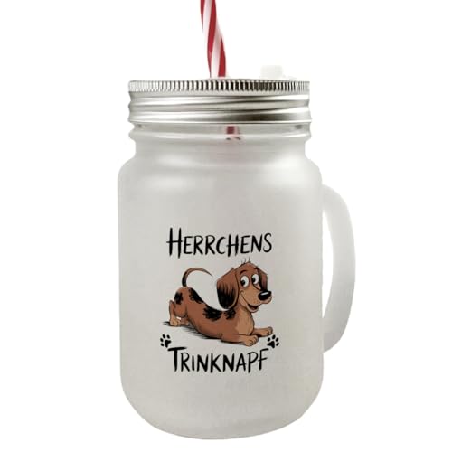 Speecheese Dackel Herrchens Trinknapf Mason Jar