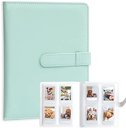 128 Pockets Mini Photo Album for Fujifilm Instax Mini Camera, Polaroid Snap, Z2300, SocialMatic Instant Cameras & Zip Instant Printer (Mint) 128 Pockets Mini Photo Album for Fujifilm Instax Mini Camera, Polaroid Snap, Z2300, SocialMatic Instant Cameras & Zip Instant Printer (Mint)
