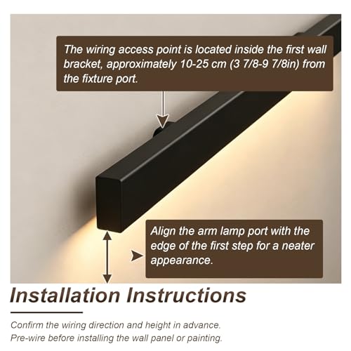 Rampe d'escalier moderne LED contre le risque de chute des enfants la nuit - 8