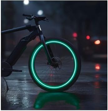 customTAYLOR33 All Vehicles Green High Intensity Grade Reflective Copyrighted Safety Rim Tapes Must Select Your Rim Size, 26" TIRE Size, for Bicycles/E-Bikes