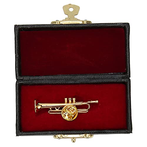 Mini Réplica de Flauta, Cor Dourada, Forte, Durável, Textura Requintada, Modelo de Mini Flauta, Caix