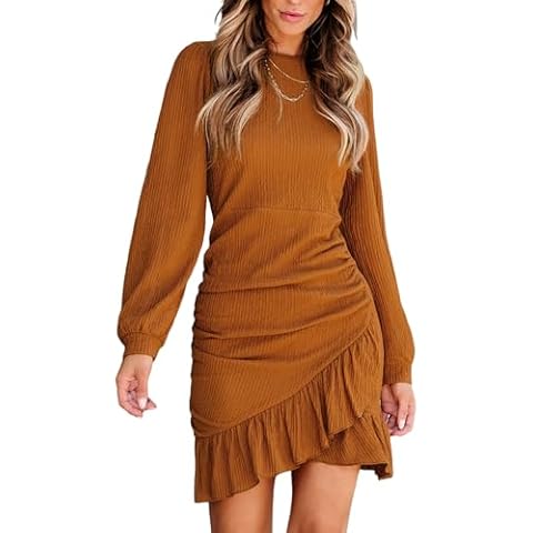 CUPSHE Ruffled Hem Mini Dress Cover