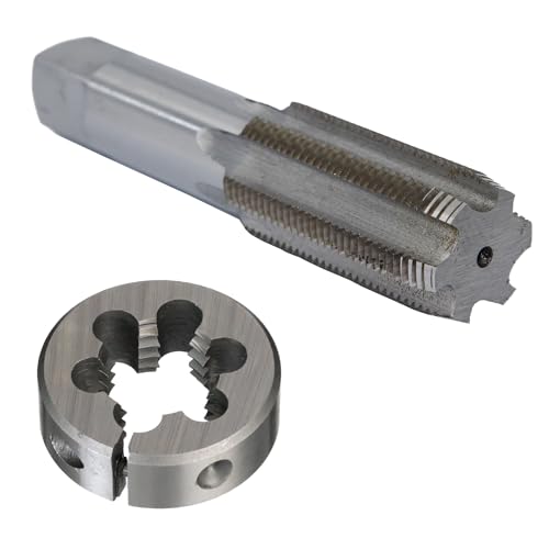 Image of Drill America 1-1 /2 inch-6 UNC Tap and Die Kit, HSS Plug Tap and 2-1 /2 inch OD HSS Round Die, POUT Series