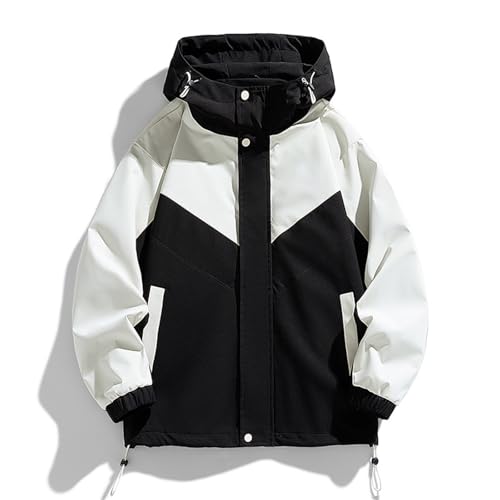 Chaqueta de softshell impermeable y cortavientos con capucha desmontable para montaña 3