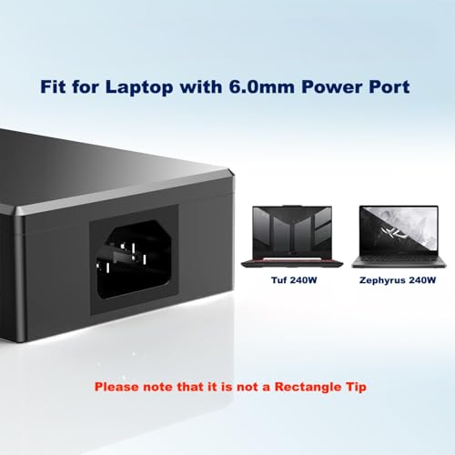 Chargeur 20V 10A 240W haute performance pour Asus Rog G16