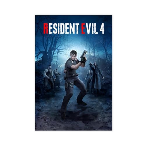 BLJKHTGG Poster di Resident Evil 4 Remake, stampa artistica da
