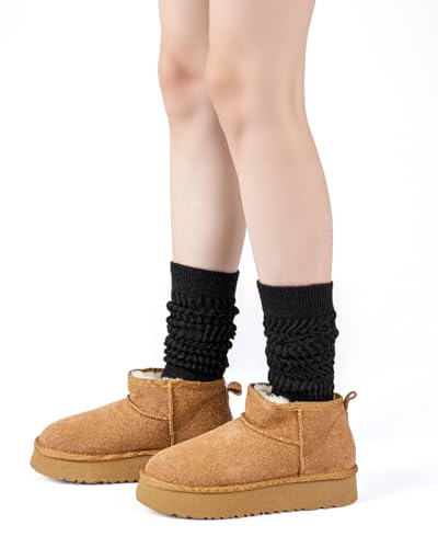 Image of HONGTEYA Slouchy Socks Women Knee High Soft Cozy for Boot