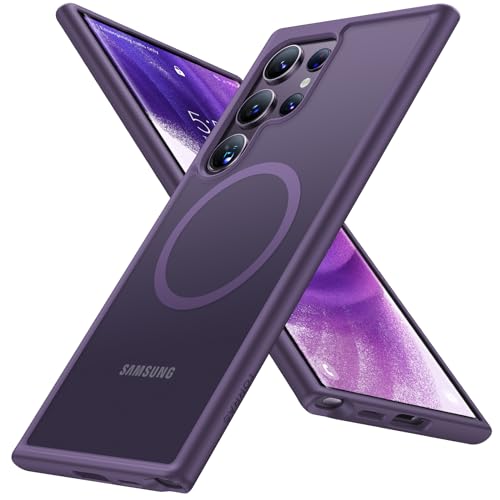 TORRAS für Samsung Galaxy S24 Ultra Hülle für MagSafe [TOP Militärschutz & Magnetkraft] Handyhülle Samsung S24 Ultra Cas...