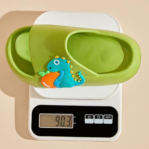 Kids Cute Cartoon Dinosaur Shoes Lightweight Non Slip Garden Shoes for Boys Girls Water Shower Beach Pool Slides Indoor & Outdoor Sandals(Little Kid 11.5-12.5(185mm), Green)2