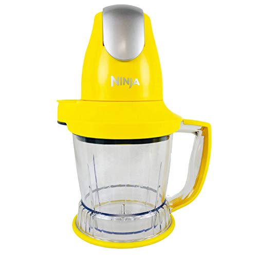 Ninja Storm Food Processor Blender Master Bowl 450W Motor Power Pod with Total Crushing Technology BPA-Free Pitcher Yellow QB751Q (Renewed)