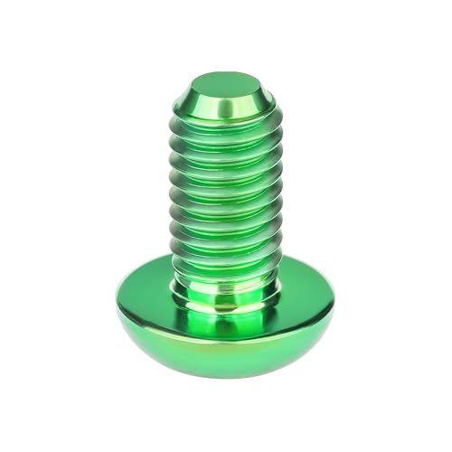 Image of Titanium Bolt M3 8 10 12 15mm Allen Key Head Screws for Bicycle Pack of 4 (Green, M3x10mm)