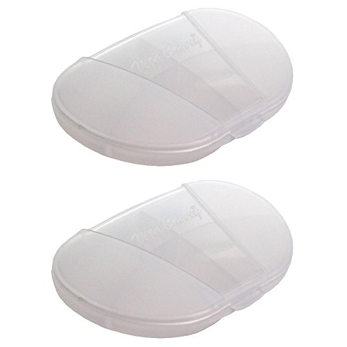 VitaCarry Small 4 Compartment Pocket Pill Box Holds up to 20 Aspirin Size Tablets - 3.0