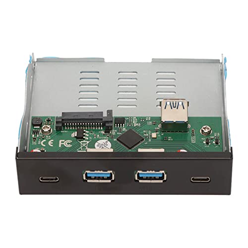 Hub USB 3.1 pour panneau avant en alliage d'aluminium, extension 4 ports PC de bureau