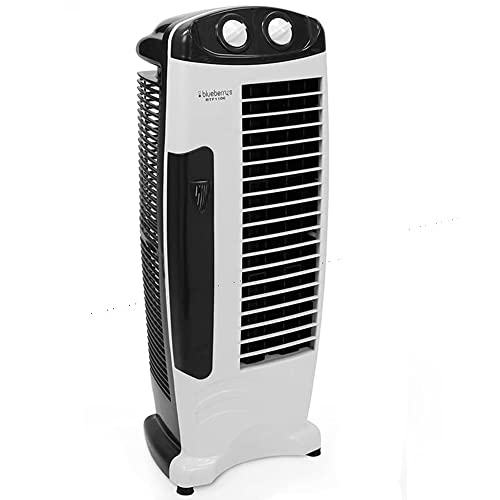 Image of Blueberry's 𝗧𝗼𝘄𝗲𝗿 𝗙𝗮𝗻 - with powerful air throw, 25-Feet Air Delivery, Low Power Consumption, 4-way Air flow and Anti-Rust Body, High Speed Tower fan for home and office, 1-Year Warranty (Eco)